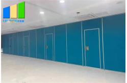 China Function Hall Foldable Acoustic Partition Panels With Moveable Pass Door supplier