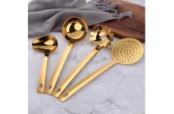 China Gold Kitchen Tool Set Stainless Steel Eco Friendly Rustfree LFGB Approved supplier