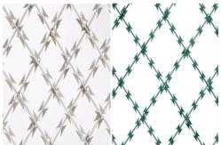 China 1600mm Galvanized Razor Barbed Wire Mesh Fence Welded Razor Wire Mesh supplier