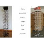 360 Degree Rotation Metal Book Display Stand For DVD 4 Sides Square Shape for sale