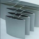 45x200 Aluminum Sun Louver Woodgrain Aerofoil Louvre Blades Metal Aluminum for sale