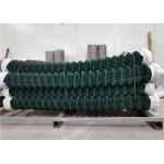 Pvc Powder Coated 5mm 50x50mm Galvanized Chain Link Fence for sale