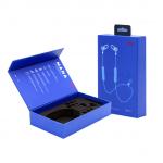 Customized logo Luxury Cardboard Magnetic Wireless Headphone Packaging Box with EVA Liner Packaging Hanging Box for sale