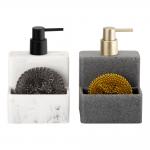 2N1 Grey & White Polyresin Kitchen Utility Caddy Marble Print Sink Caddy Household for sale