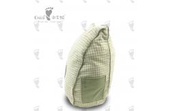 China Presents Cuddly Thick Stuffed Cushion Green Stripe Pillow 29 X 43cm supplier