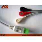 Fukuda Denshi Compatible 3 Lead Snap Direct-Connect ECG Cable - 0012-00-1192 for sale