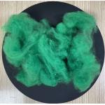Recycled Polyester Staple Fiber 8D 65mm Deep Emerald Green for sale