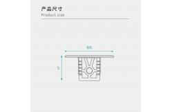 China 5*8mm Rectangle Zinc Alloy Shelf Holders, Furniture Hardware For Rta Furniture supplier