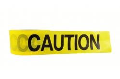 China High Flexibility Waterproof Segregation Caution Tape 1000ft Length 3in Width 1.6mil Thickness supplier