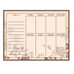 Horizontal Magnetic Fridge Calendar Extra Thick Weekly Planner 16.9 X 13inch for sale