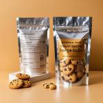 Branded Child Proof Mylar Pouches Transparent For Cookies Packaging