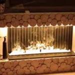 living space Mist Technology Water Vapor Fireplace With Remote Control And Modern Design Led Electric Fireplace for sale