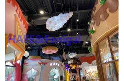 China Soft Floating Clouds Pendant Balloon Light Romantic Droplight Silk Cotton Hanging Lamp supplier