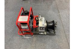 China 3 Ton Single Drum  Gasoline Winch  Cable Pulling Machine Transmission Line Accessories supplier
