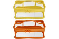 China Lightweight Shockproof PVC Cosmetic Bag With Handle supplier
