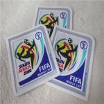 FIFA World Cup Heat Transfer Flocking Patches Multi - Color For Sportswear Decoration for sale
