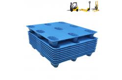 China HDPE Single Side 9 feet Stacking Warehouse Transport Plastic Pallets supplier