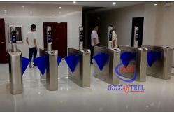 China 304 Stainless Steel Facial Recognition Turnstile Security System 600mm Passage Width supplier