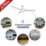 Metal Lamp Body Material Ceiling Fans with Light and Remote 1stshine Simple