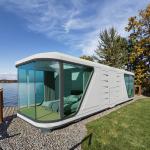 Aluminum Hollow Tempered Glass Doors Windows Capsule House Balcony Quick Installation Long Lasting Design for sale