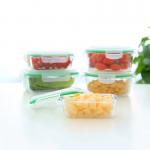Stackable 1040ml 35oz Glass Food Container With Lids