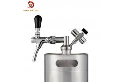 China Solid Sturdy Firmly SUS304 Mini Keg Beer Dispenser For Flow Control Tap supplier