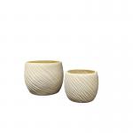 Frost and Fire Resistant Fiber Clay Planter with Smooth Surface