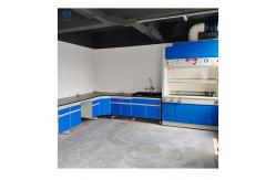 China Phenolic Resin / Ceramic Table Top Steel Fume Hood With Airflow And Low Maintenance supplier