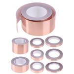 25mm 0.01cm Double Sided Conductive Copper Foil Tape For RF Copper Radiation Shielding for sale