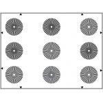 36 Sectors Camera Lens Test Chart SineImage YE0110 For Resolution / Sharpness Measurements for sale