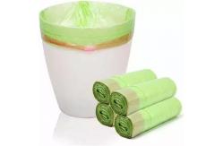 China Drawtape Handle Office Biodegradable Compostable Bag Bin Plastic Liner Roll Packaging supplier