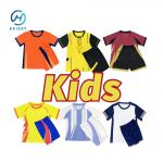 Breathable Kids Soccer Jerseys Quick Dry Fabric Weight 145gsm for sale