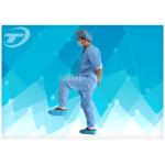 China Disposable Non - Woven Fabric Hospital Patient Gown With CE Certified manufacturer