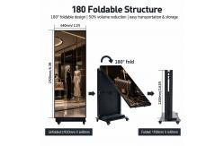 China P1.86 Portable Foldable LED Poster Display Premium 640x1920mm Aluminum Alloy Standee supplier