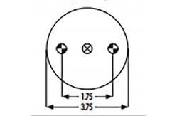 China 4.8 Max Height 3/8-16 Goodyear 1B5-510  Air Springs Vibration supplier
