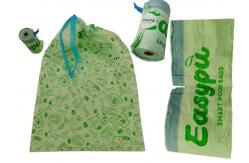 China Bags BPI ASTM D6400 Plastic Free Packaging Drawstring For Dog Poop supplier
