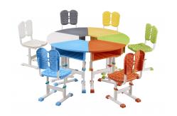 China ABS / PP Study Chair Table For Students Adjustable Study Table And Chair supplier
