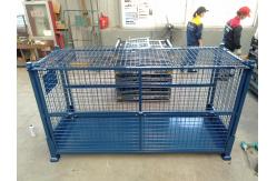 China Customized Padlock Locking System  Collapsible Stillage Cage For Logistics supplier