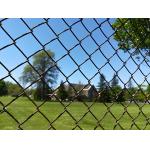 Electric Galvanized Chain Link Fence 3mm Diamond Steel Iron Wire Mesh for sale