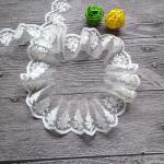 Cotton Nylon Mesh Water Soluble Embroidered Lace Trim Ribbon For Women Dress