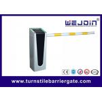 Flashing Silver Vehicle Barrier Gates Non Belt Driving With Straight Round Boom for sale