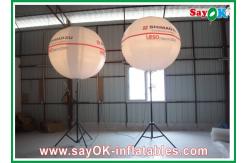China White Inflatable Lighting Decoration Stand Ball With Mental Frame supplier