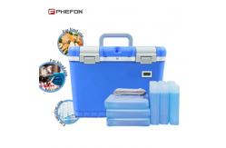 China Custom Logo Vaccine Carrier Cooler Box Portable Medical Ice Box supplier