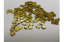 China Yellow Single Crystal Lab Grown Diamonds HPHT 3mm - 6mm For Milling Tools supplier