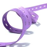 Adjustable Buttonhole Elastic Webbing 20mm Elastic Strap With Button Holes