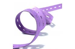 China Adjustable Buttonhole Elastic Webbing 20mm Elastic Strap With Button Holes supplier