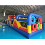 Commercial Grade PVC Tarpaulin Giant Inflatable Obstacle Courses Inflatable Fun City For Outdoor for sale