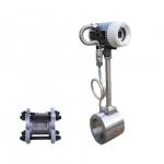Gas Water Oil Gasoline Flowmeter Hydraulic Vortex Flow Meter With LED for sale