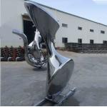 High Polished Abstract Steel Sculpture Stainless Decorative Art Garden for sale
