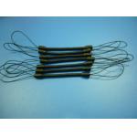 Black Plastic Safe Mini Spiral Elastic Pen Tethers Cord w/String Loop Ends for sale